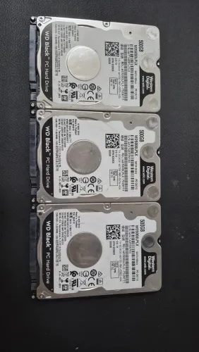 Kit 3 HDs Western Digital Black 500GB (Alta Performance) - Perfeito Estado