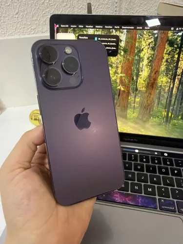 iPhone 14 Pro 256Gb Roxo Semi Novo todo original