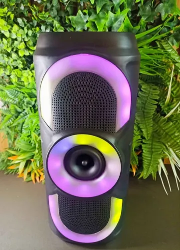 Caixa Bluetooth Portátil Grave Forte 50W Recarregável