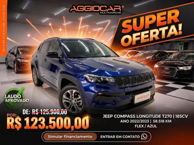 Jeep Compass Long. T270 1.3 TB 4X2 Flex AUT 2023