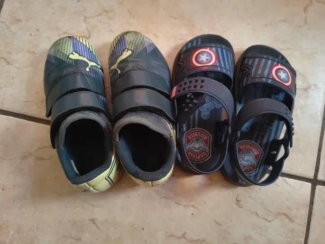 Chuteira futsal puma futere n 29+ sandália capitão América