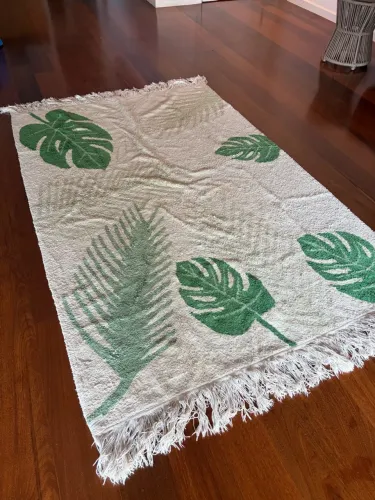 TAPETE TROPICAL 140 x 200 - LORENA CANALS - Verde (usado)