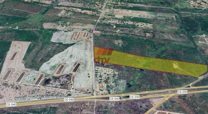 Terreno próxiimo a ce040 excelente localização
