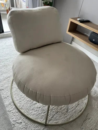 Poltrona Disk - pouco uso, aço carbono com pintura eletrostática e com fibra siliconada.
