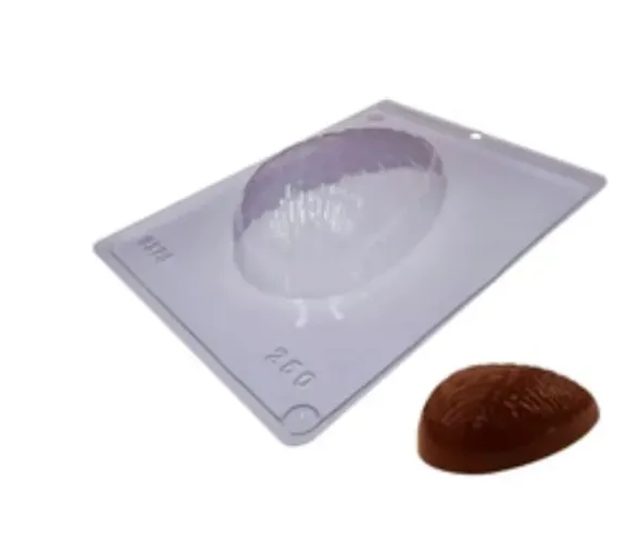 Forma de Acetato C/Silicone 3 Partes Para Chocolate Ovo Texturizado Gouge 250g (9328) BWB
