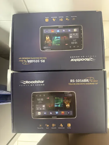 Vendo 2 Telas de Encosto Roadstar 10? Android - NOVAS NA CAIXA