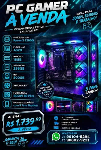 PC Gamer Ryzen 3 2200G