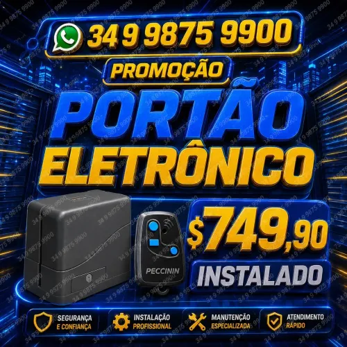 Portão Eletrônico $749,90 - Instalado WhtasApp.9~9875~9900