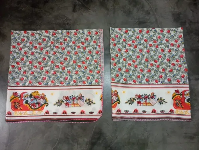 KIT C/2 TOALHAS DE MESA NATAL - MEDIDAS DIFERENTES