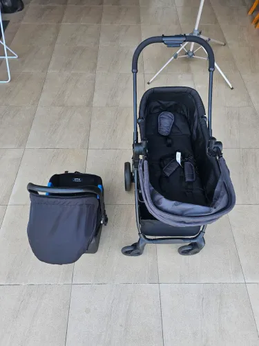 Conjunto Carrinho De Bebê Convert - Dark Gray - Burigotto