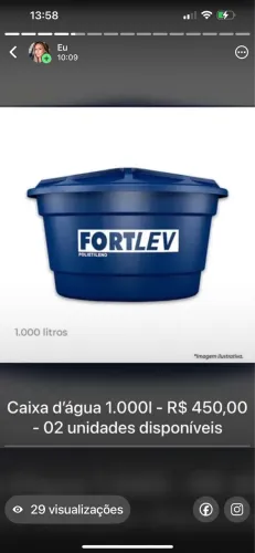 Caixa d?água 1.000 l