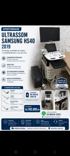 Ultrassom hs40 samsumg 2019