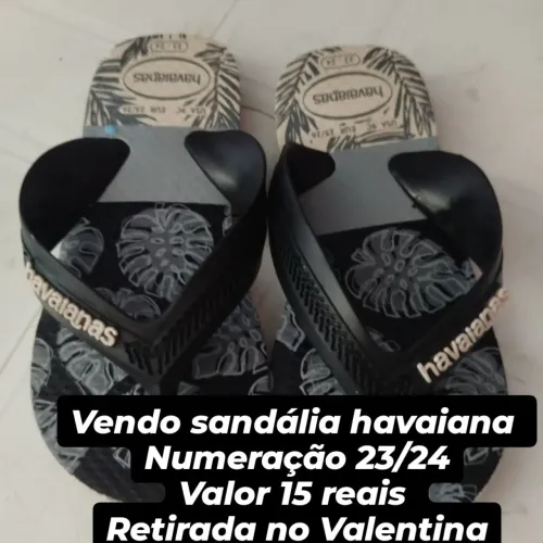 Sandália havaiana feminina numeração 23/24