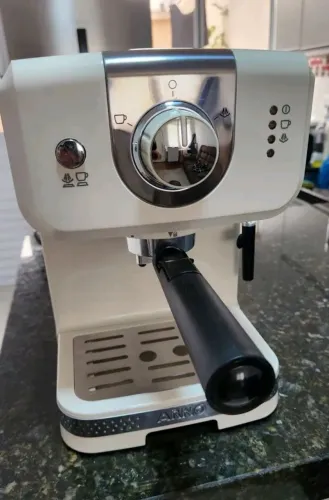 Cafeteira Arno Espresso Opio Soleil Steam & Pump Marfim SCSP 1,2L com bico vaporizador 