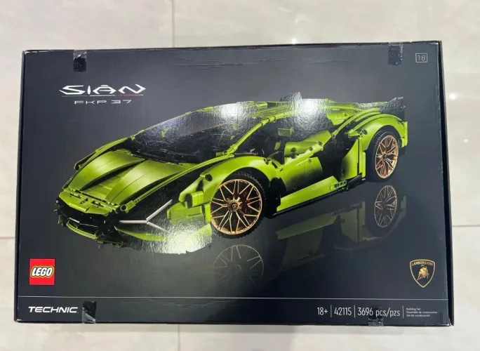 lego technic lamborghini sián fkp 37 42115 novo | caixa original