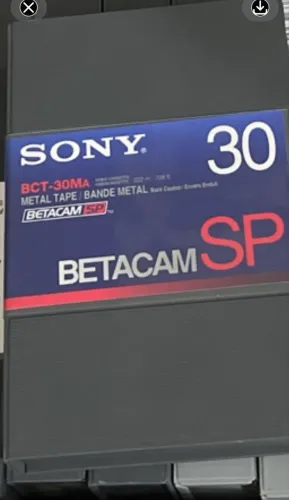 Fita BetaCam Analógica regravação