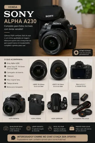 Sony a230- lente 18-55