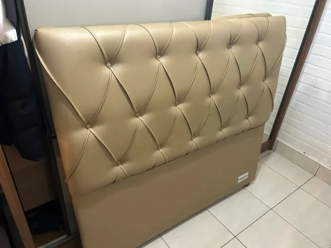 Cabeceira Casal Murat Facto Bege 140X125X09 Ortobom Bege