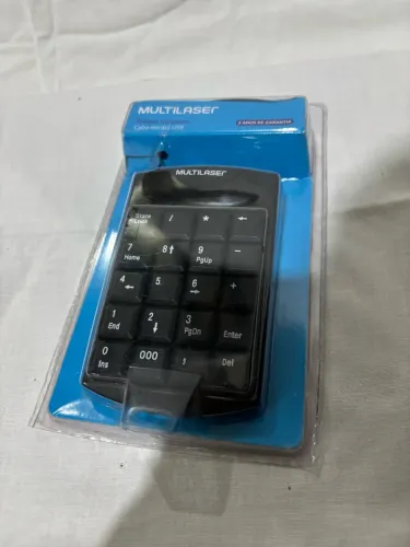 Teclado Numérico USB Retrátil Multilaser - Novo na Caixa
