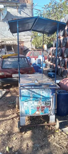 CARRINHO DE LANCHE COM CHAPA A GÁS