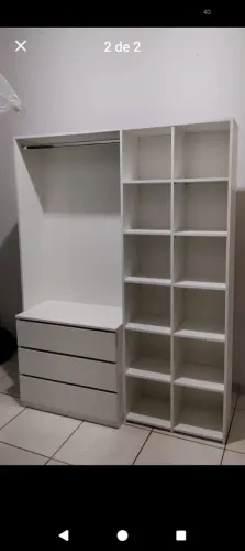 CLOSET C/GAVETÃO/CABIDEIRO/TORRE COLMEIA MDF NOVO