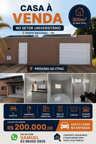 Vende-se Casa no Jardim Universitário 