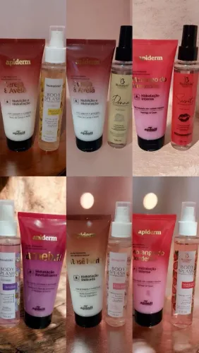 Kits Bodysplashs + hidratantes R$50,00 cada