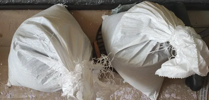 Textura para parede, cor Branca 2 sacos de 25Kg - Leia o anucio