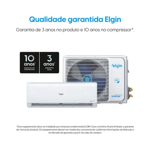 Ar Condicionado 9.000 BTUs Inverter Wi-Fi Novo High Wall Eco III Frio Gás Refrigerante R32