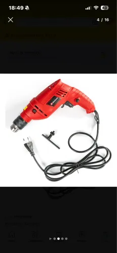 Furadeira De Impacto Einhell Th-id 600 E Vermelho 127v 60 Hz
