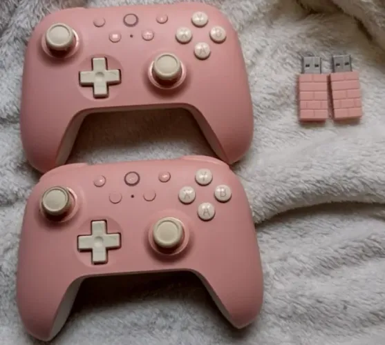 Kit 2 Controles 8Bitdo Ultimate 2C Sem Fio 2.4/Bluetooth