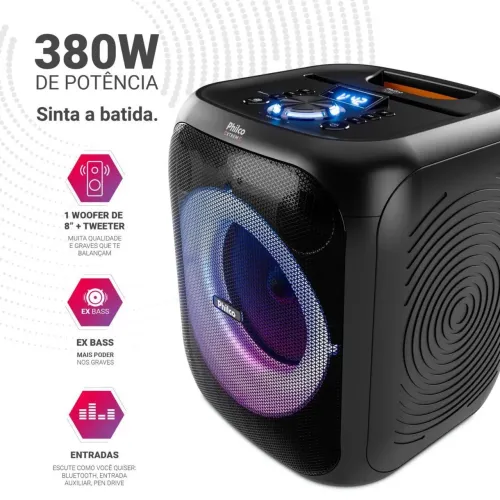 Caixa de som philco pcx4800