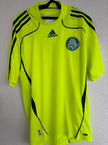 Camisa Palmeiras 2007 verde limão