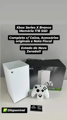 Xbox Series X Memória 1TB SSD BRANCO!! (Aceito Cartão)