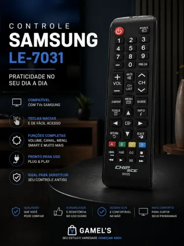 Controle Samsung LE- 7031