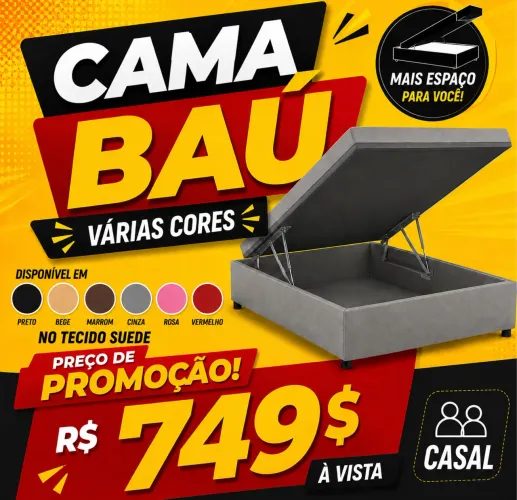 PROMOÇÃO BASE BAÚ CASAL