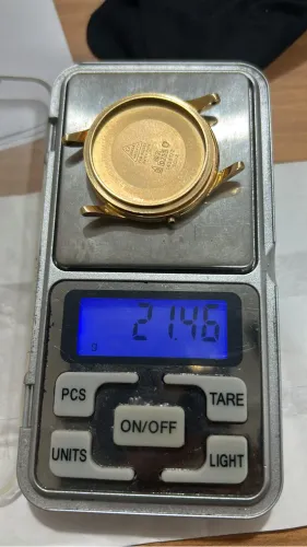 Caixa relógio Omega ouro 18k