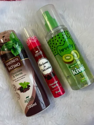 Kit Body Splash + Sabonete Íntimo + Perfume de calcinha