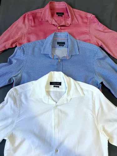 3 camisas P manga longa
