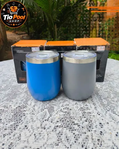 Copo Térmico Cuia Inox 360ml com Tampa