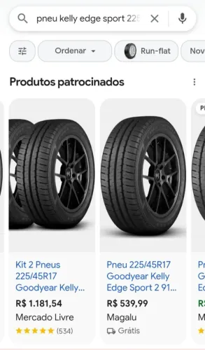 Pneus novos