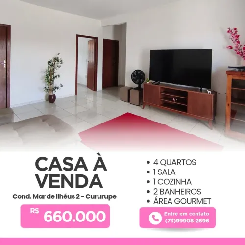 Vendo casa em condomínio no Cururupe