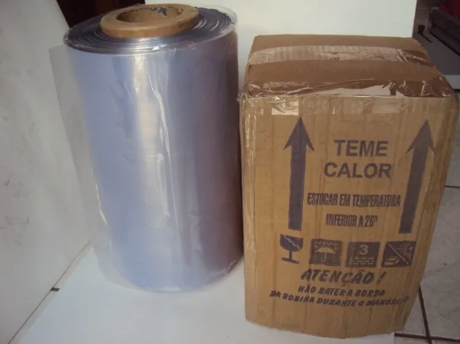 Filme pvc termo encolhivel folha dupla para seladora 60cm
