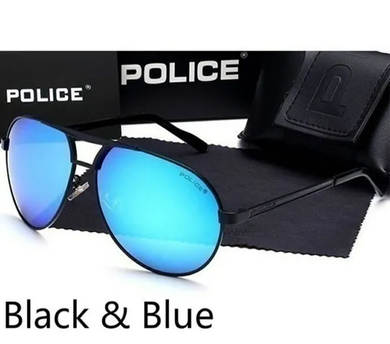 Óculos Sol Police lente azul PROMOÇÃO