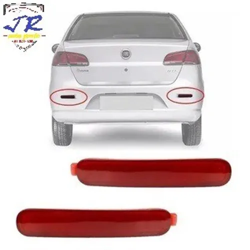 Par Refletor Parachoque Traseiro Siena 01 02 03 04 05 06 07 08 09 10 11 12 13 14
