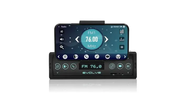 Som Automotivo Evolve Connect Bluetooth com Suporte p/ Smartphone