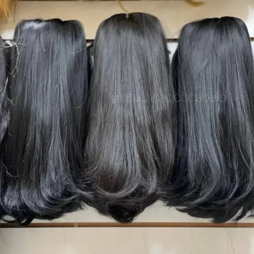 Aplique Tic Tac Cabelo Bio Humano Preto 1 Tela