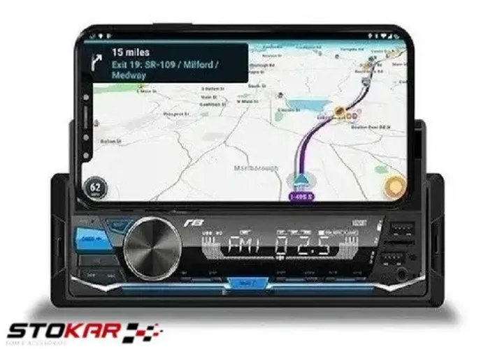 Radio Mp3 Car JR8 Suporte Celular Usb Sd Bluetooth