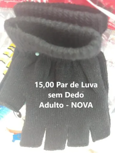 Par de Luva sem Dedo Adulto - NOVA