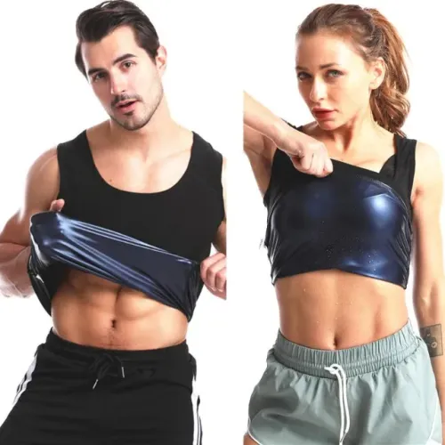 Cinta Camiseta Compressão Térmica Colete Sauna Academia Unissex